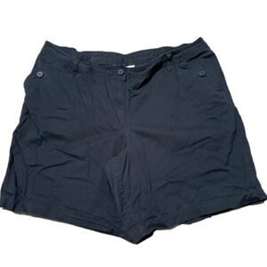 JMS Just My Size Cotton Spandex Ebony Bermuda Shorts Plus Women Size 24W